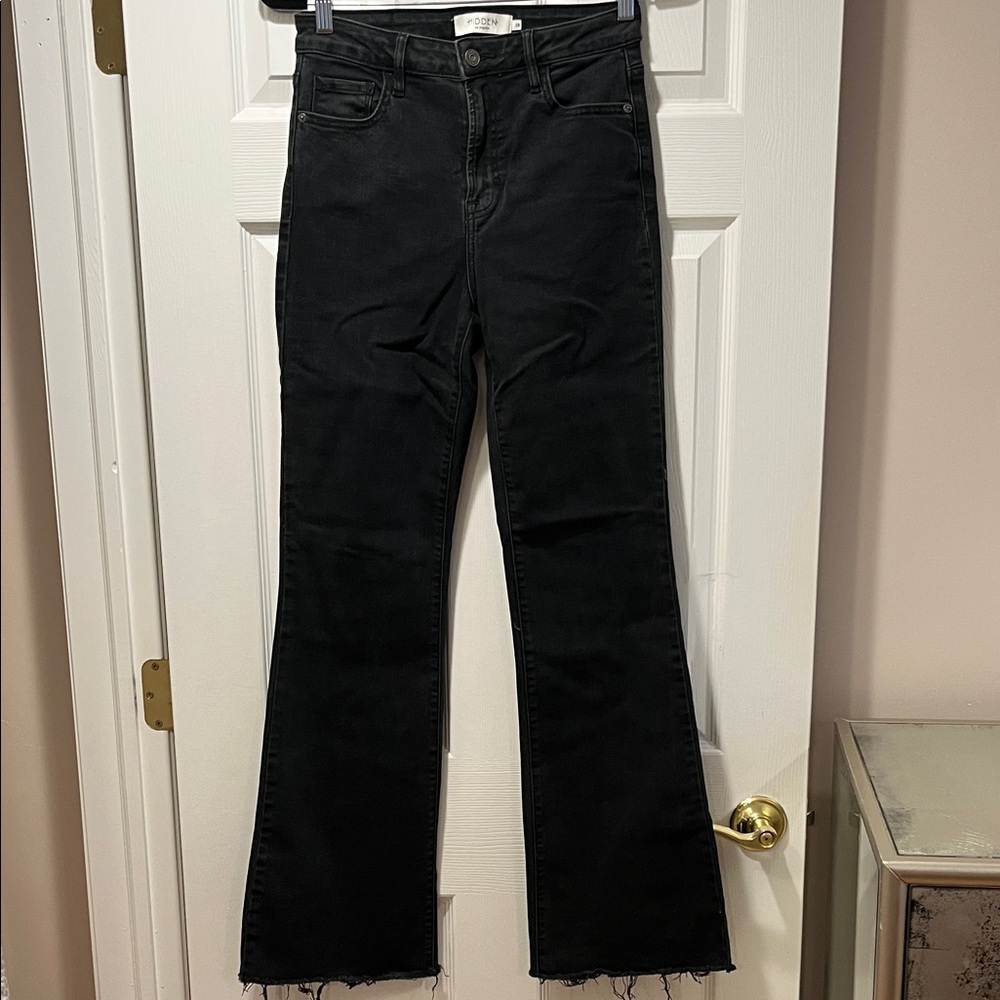 HIDDEN Black Denim Flare Jeans